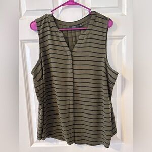 Sleeveless striped top